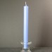 20cm Traditional Drawn Sea Blue Rustic Dinner Candles