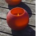 Broste Candles - Rustic Summer Red Tealight Hurricanes