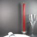 29cm Classic Column Rustic Dinner Candles - Red